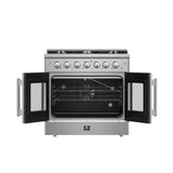 Forno Galiano Freestanding French Door Gas Range, Convection Oven, Energy Efficient