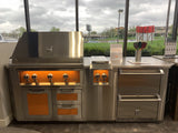 Hestan 24″ Outdoor Refrigerator Drawer and Freezer Drawer With Lock - GRFR24
