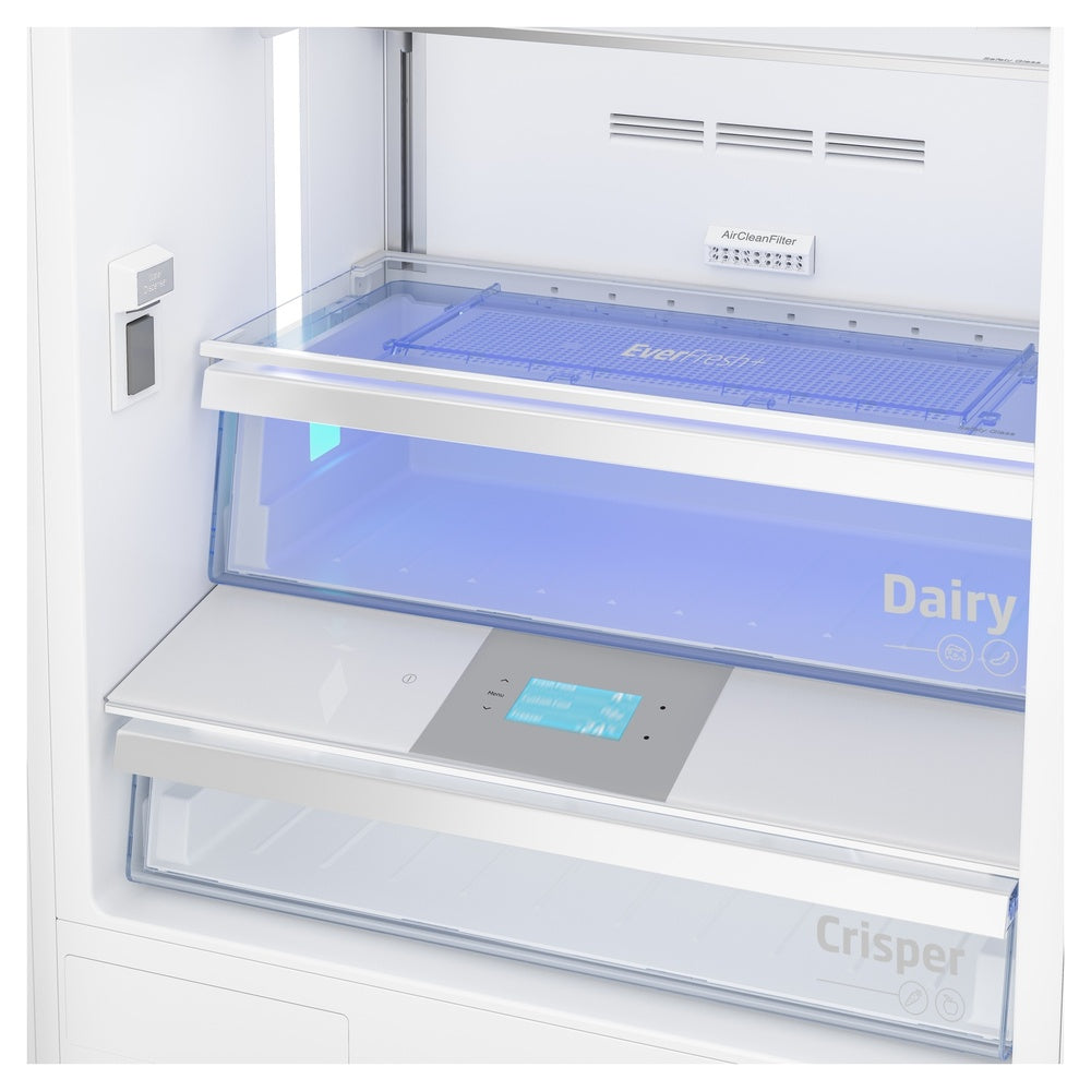 Beko  30" Built-In Bottom Freezer Refrigerator with 16.4 cu. ft. Capacity, EverFresh+, Turbo Ice Maker, ActiveFreshBlueLight, in Panel Ready