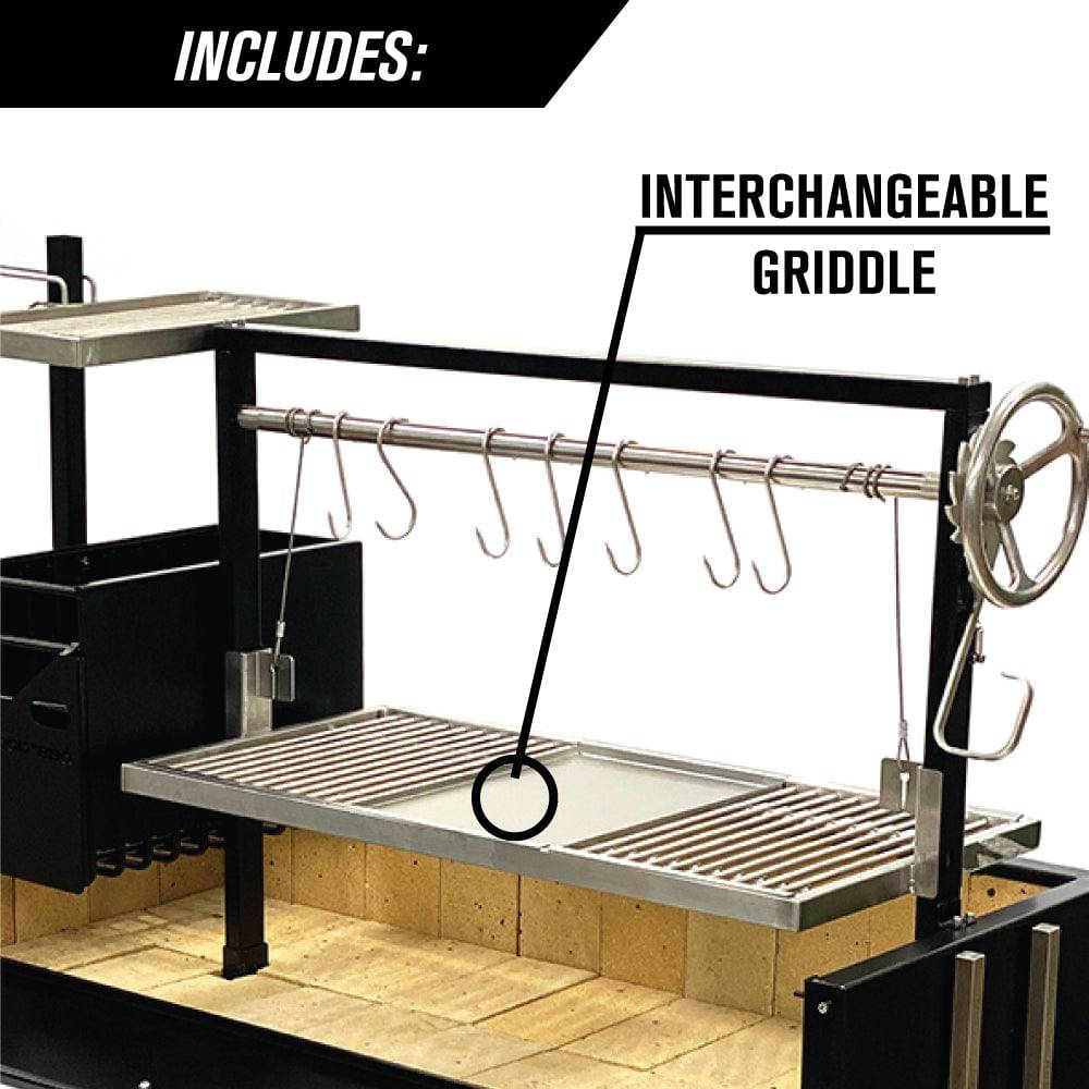 Tagwood BBQ Argentine Santa Maria Wood Fire & Charcoal Gaucho Grill | BBQ03SI--