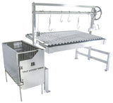 Tagwood BBQ Insert Style Argentine Santa Maria Wood Fire & Charcoal Gaucho Grill without firebricks | BBQ09SS -