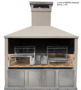 Tagwood BBQ Insert Style Argentine Santa Maria Wood Fire & Charcoal Gaucho Grill without firebricks | BBQ09SS -