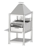Tagwood BBQ Argentine Santa Maria Wood Fire & Charcoal Gaucho Grill all Stainless Steel | BBQ12SS
