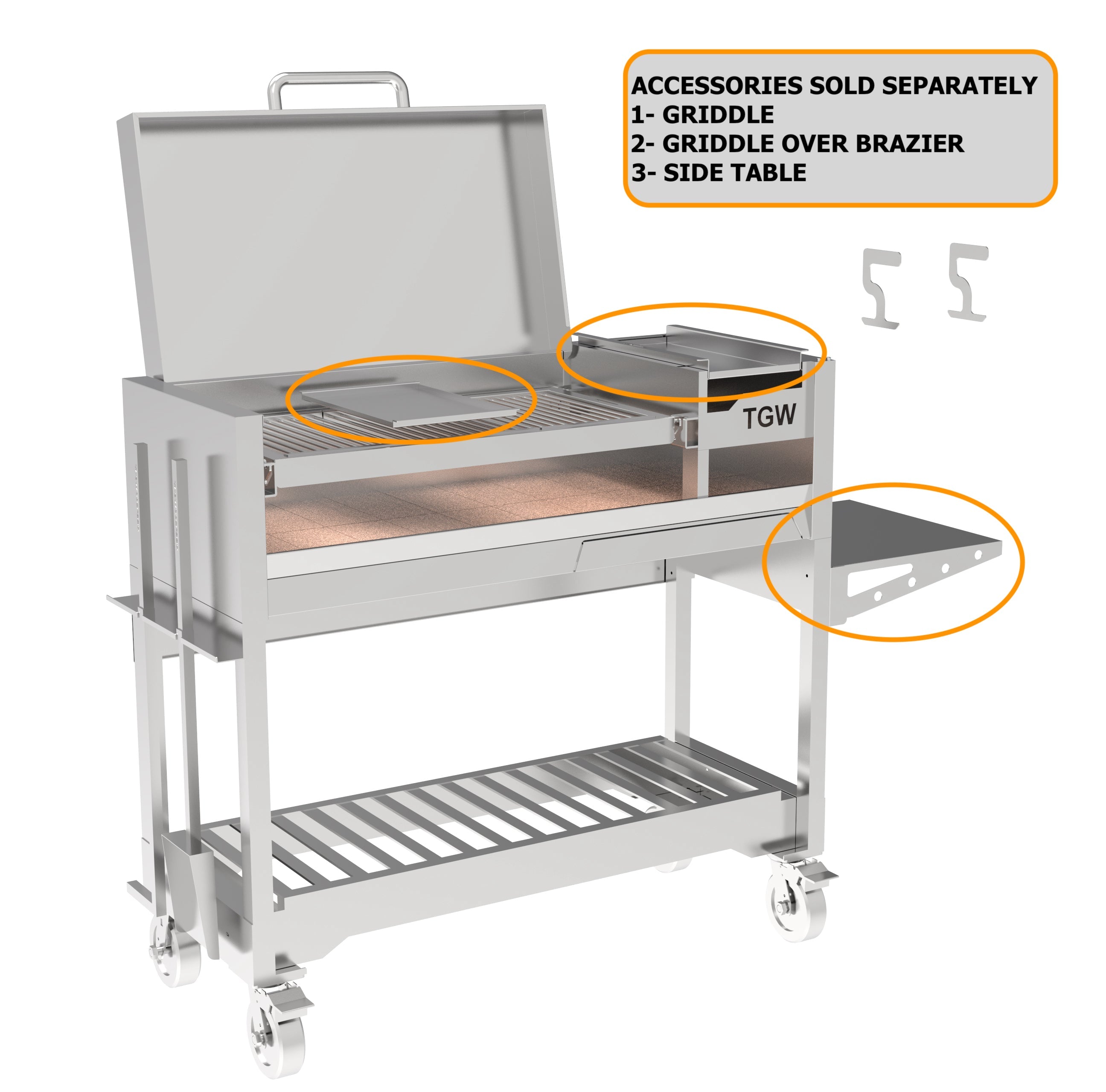 Tagwood BBQ Argentine  Wood Fire & Charcoal Gaucho Grill | BBQ18SS-- PRE-ORDER
