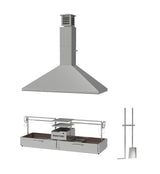 Tagwood BBQ Double Argentine Santa Maria Wood Fire & Charcoal Gaucho Grill | BBQ24SS OPEN FIRE COOKING - PRE-ORDER