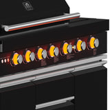 Forno All’Aperto Outdoor Kitchen – 87,600 BTU, 4 Burners, Infrared Burners, Pizza Oven, Black Countertops, Bar & Beverage Center