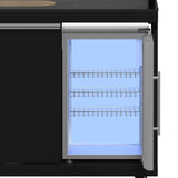 Forno All’Aperto Outdoor Kitchen in Black – 99,600 BTU, 5 Burners, Infrared Burners, Pizza Oven, Sink, Bar & Beverage Center