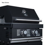 Forno All’Aperto Outdoor Kitchen in Black – 99,600 BTU, 5 Burners, Infrared Burners, Pizza Oven, Sink, Bar & Beverage Center