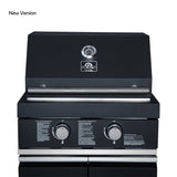 Forno All’Aperto Outdoor Kitchen in Black – 99,600 BTU, 5 Burners, Infrared Burners, Pizza Oven, Sink, Bar & Beverage Center