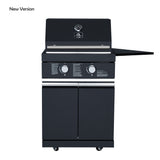 Forno All’Aperto Outdoor Kitchen in Black – 99,600 BTU, 5 Burners, Infrared Burners, Pizza Oven, Sink, Bar & Beverage Center