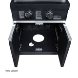 Forno All’Aperto Outdoor Kitchen in Black – 99,600 BTU, 5 Burners, Infrared Burners, Pizza Oven, Sink, Bar & Beverage Center