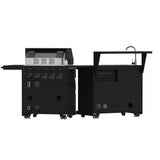 Forno All’Aperto Outdoor Kitchen – 62,600 BTU, 3 Burners, Infrared Burners, Black Countertops, Bar & Beverage Center