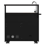 Forno All’Aperto Outdoor Kitchen – 62,600 BTU, 3 Burners, Infrared Burners, Black Countertops, Bar & Beverage Center