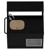 Forno All’Aperto Outdoor Kitchen – 62,600 BTU, 3 Burners, Infrared Burners, Black Countertops, Bar & Beverage Center
