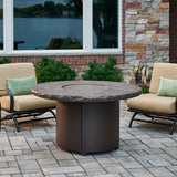 The Outdoor Greatroom Beacon 48" Round Gas Fire Pit Table - BC-20-MNB