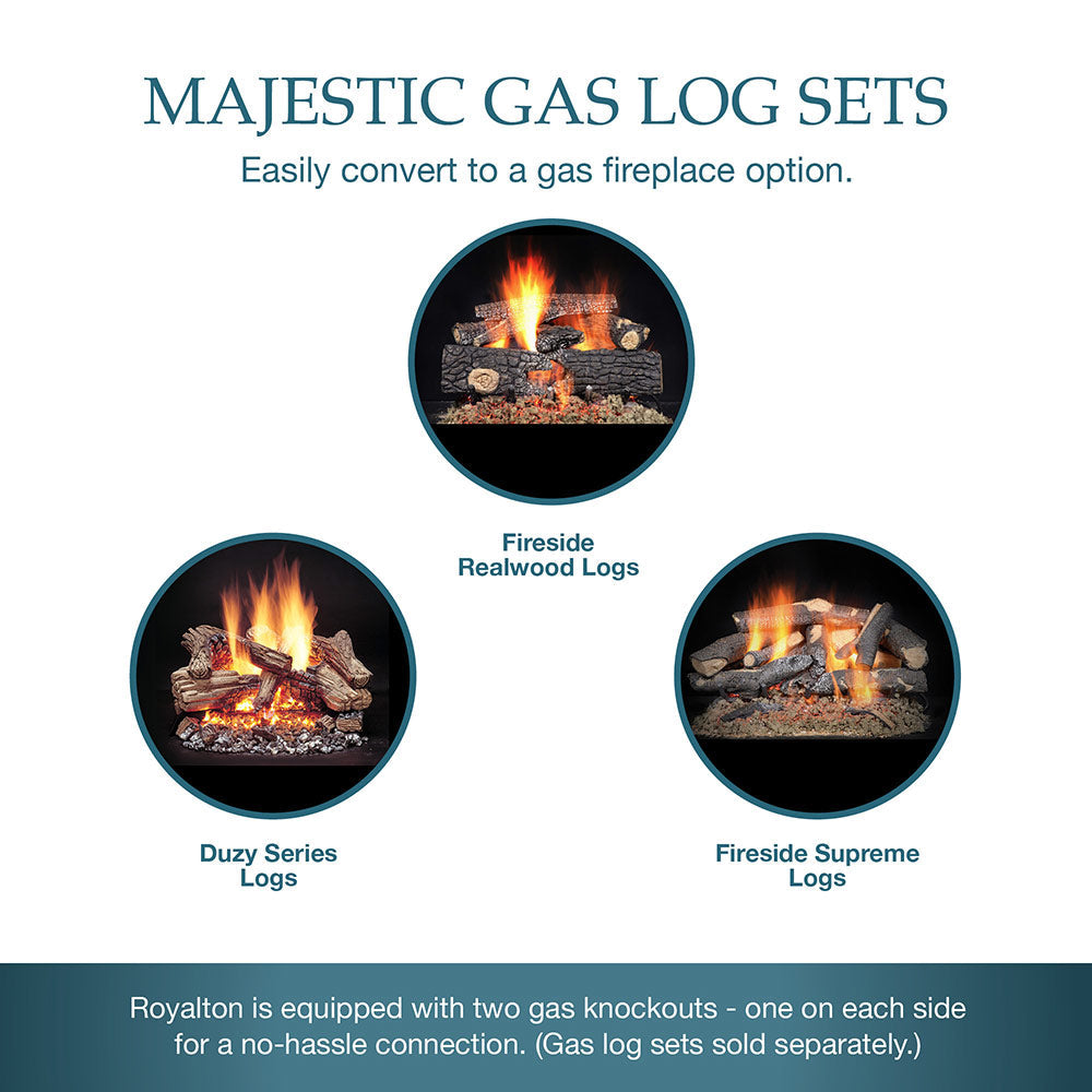 Majestic 36" Royalton Radiant Wood Burning Fireplace
