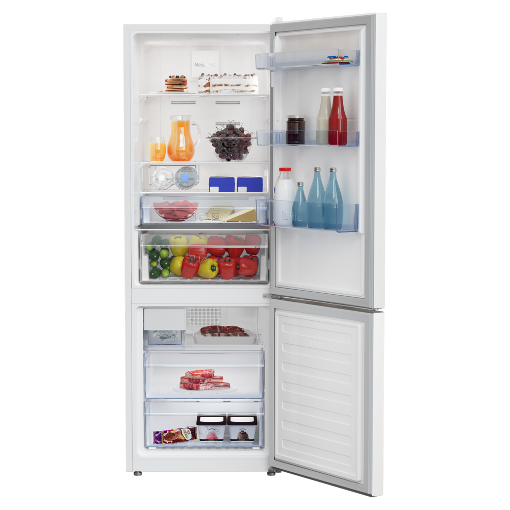 Beko 24" Freestanding Bottom Freezer Refrigerator with 11.22 cu. ft. Capacity, Ice Maker, Field Reversible Door