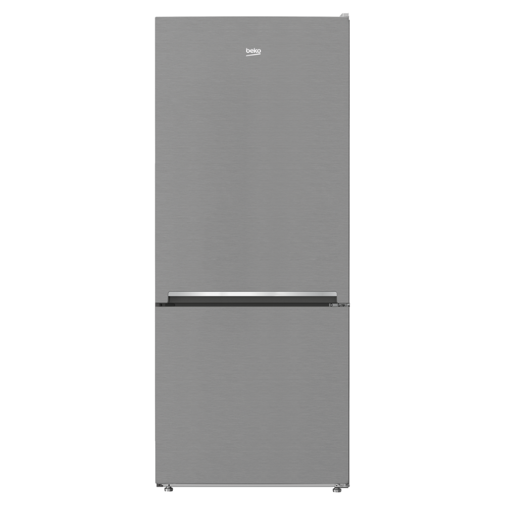Beko 28" Counter-Depth Bottom Freezer Refrigerator with 13.8 cu. ft. Capacity, NeoFrost Dual Cooling Technology, HarvestFresh, Automatic Ice Maker in Fingerprint-free Stainless Steel