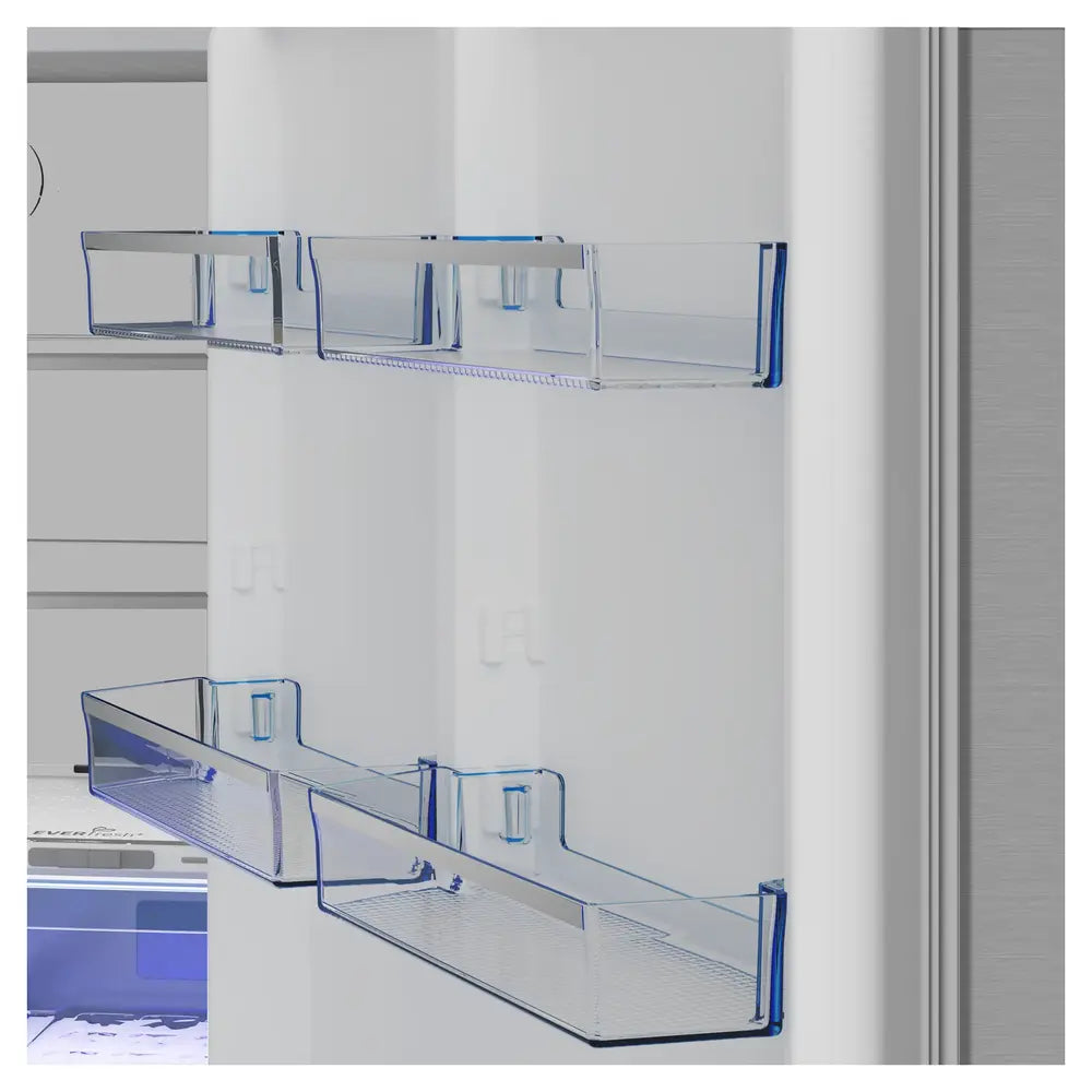 Beko 28" Counter Depth Top Freezer Refrigerator with 13.63 cu. ft. Capacity, Active Fresh Blue Light, IonGuard Technology