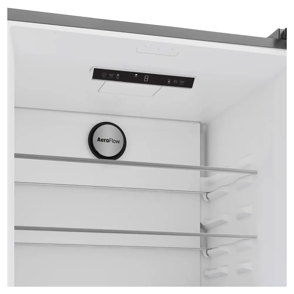 Beko 30" Counter-Depth Bottom Freezer Refrigerator with 16.07 cu. ft. Capacity, HarvestFresh, AeroFlow, Ice Maker in White