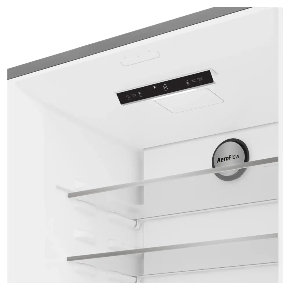 Beko 30" Counter-Depth Bottom Freezer Refrigerator with 16.07 cu. ft. Capacity, HarvestFresh, AeroFlow, Ice Maker in White