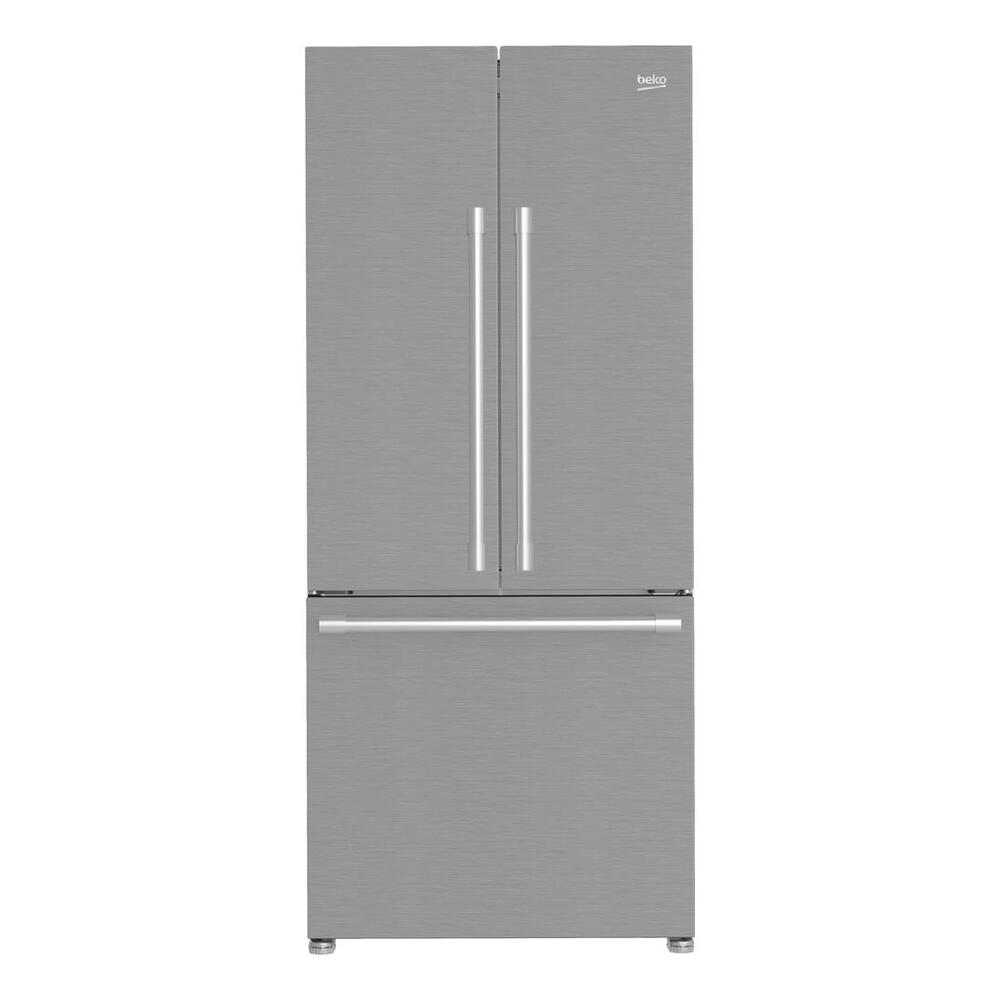 Beko 30" Counter-Depth French Door Refrigerator with 16.09 cu. ft. Capacity, HarvestFresh, AeroFlow, FreshGuard in Fingerprint-Free Stainless Steel