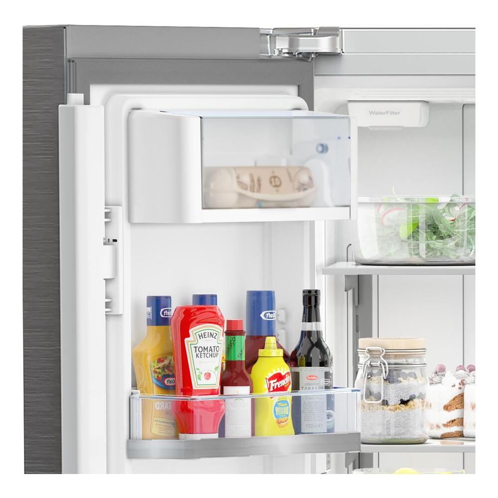 Beko 36" Counter-Depth French Door Refrigerator with 20.5 cu. ft. Capacity, HarvestFresh, IonGuard, Turbo Ice Maker in Fingerprint-Free Stainless Steel