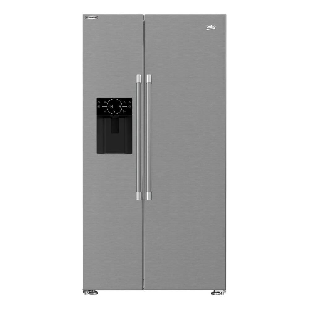 Beko 36" Counter-Depth Side-by-Side Refrigerator with 20.15 cu. ft. Capacity, HarvestFresh, ENERGY STAR Rated in Fingerprint-Free Stainless Steel