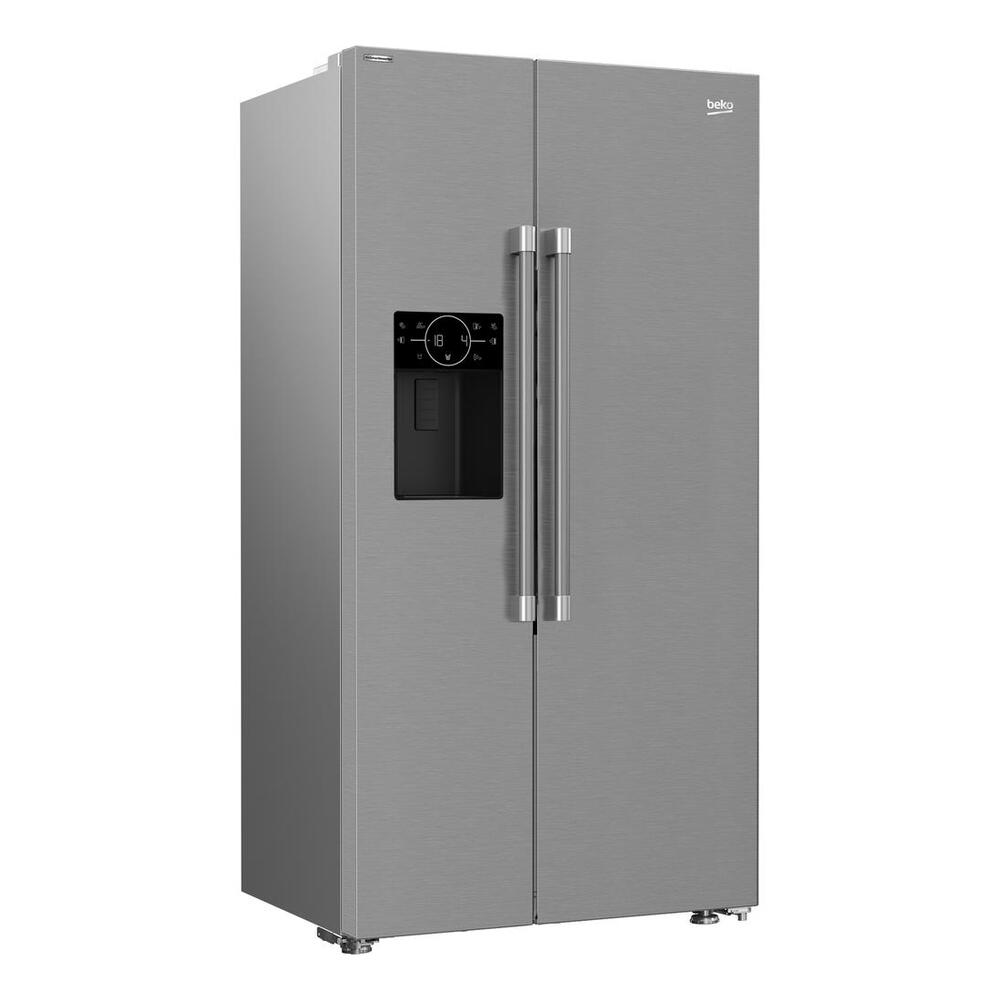 Beko 36" Counter-Depth Side-by-Side Refrigerator with 20.15 cu. ft. Capacity, HarvestFresh, ENERGY STAR Rated in Fingerprint-Free Stainless Steel