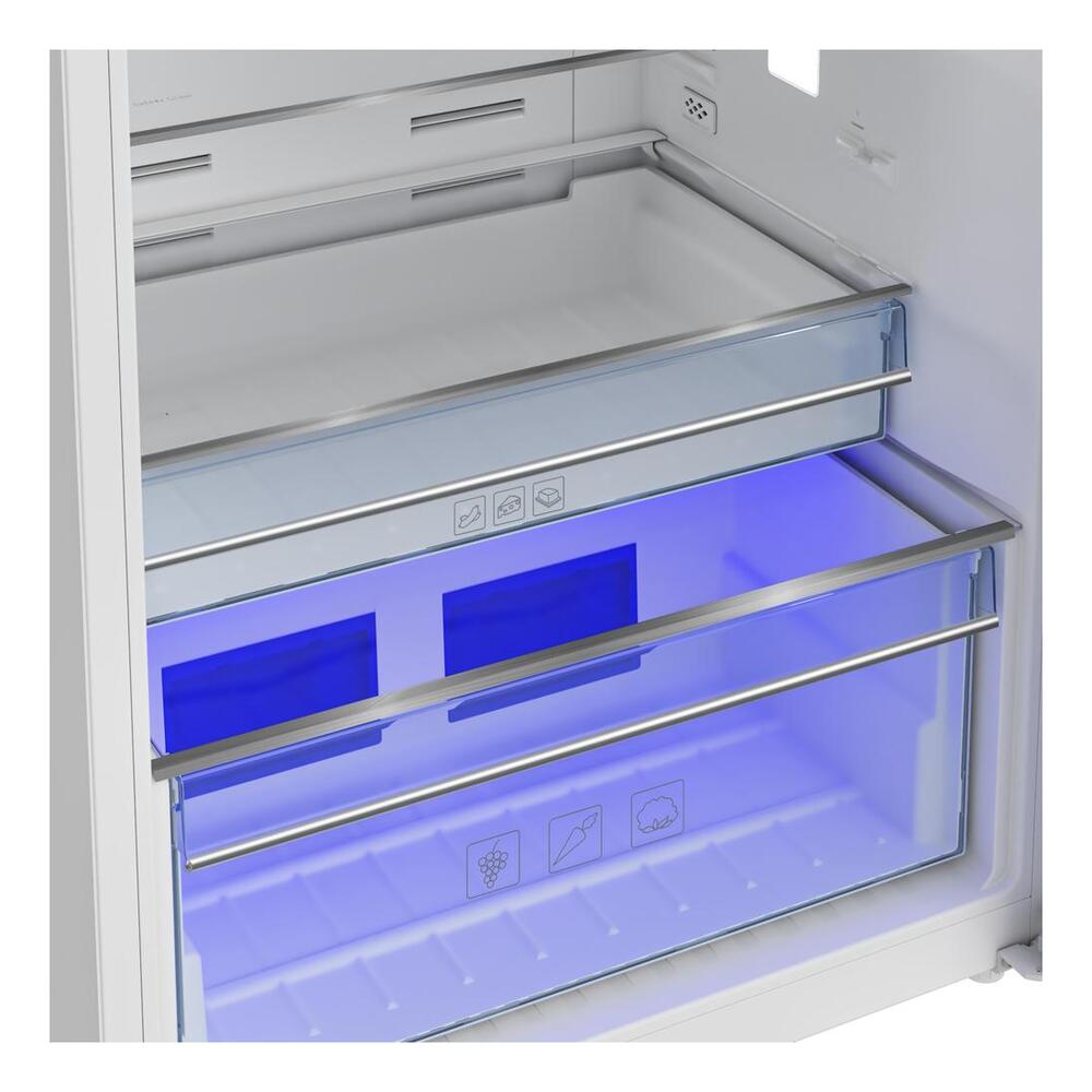 Beko 28" Counter Depth Top Freezer Refrigerator with 13.63 cu. ft. Capacity, Active Fresh Blue Light, IonGuard Technology