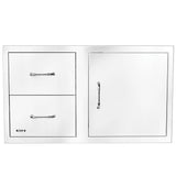 Bull Reversible Access Door with Two Drawer Combo, 30-Inch