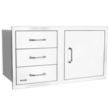 Bull Access Door with Three Drawer Combo, 38-Inch