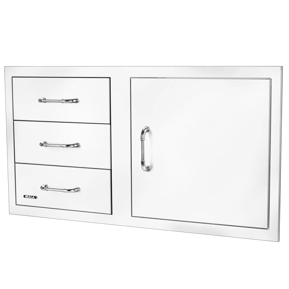 Bull Access Door with Three Drawer Combo, 38-Inch
