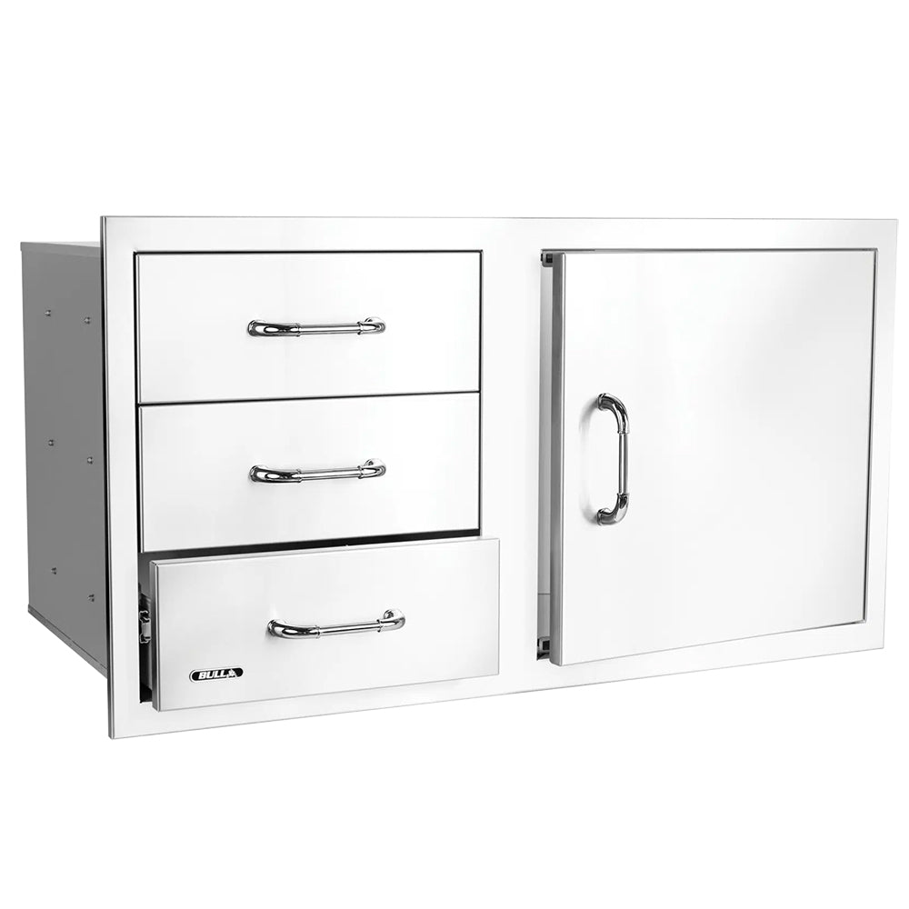 Bull Access Door with Three Drawer Combo, 38-Inch