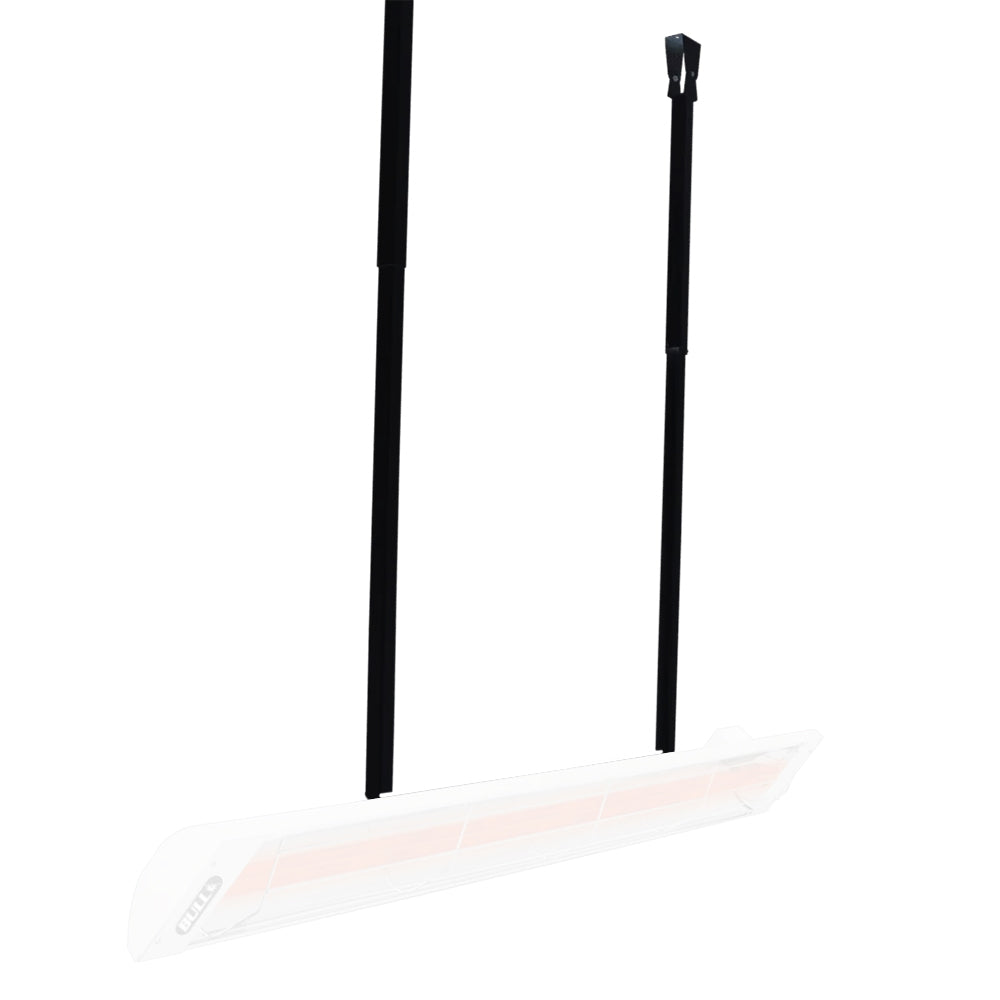 Bull Drop Pole Heater Mount, Black