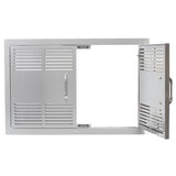 Bull Dual Lined Vented Double Access Door, 30-Inch
