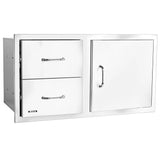 Bull Access Door with Two Drawer Combo, 38-Inch