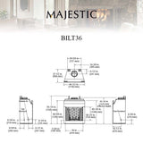 Majestic 36" Biltmore Radiant Wood Burning Fireplace