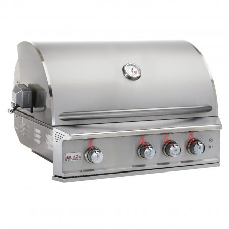 Blaze Professional LUX 34-Inch 3 Burner Gas Grill With Rear Infrared Burner - BLZ-3PRO-LP/NG