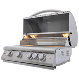 Blaze Premium LTE+ 32-Inch 4-Burner Gas Grill with Rear Burner and Built-in Lighting System- BLZ-4LTE3-LP/NG
