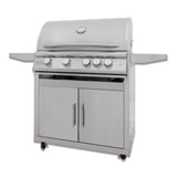 Blaze Premium LTE+ 32-Inch 4-Burner Gas Grill with Rear Burner and Built-in Lighting System- BLZ-4LTE3-LP/NG