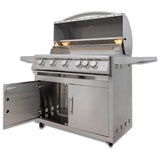 Blaze Premium LTE+ 40-Inch 5-Burner Gas Grill with Rear Burner and Built-in Lighting System - BLZ-5LTE3-LP/NG