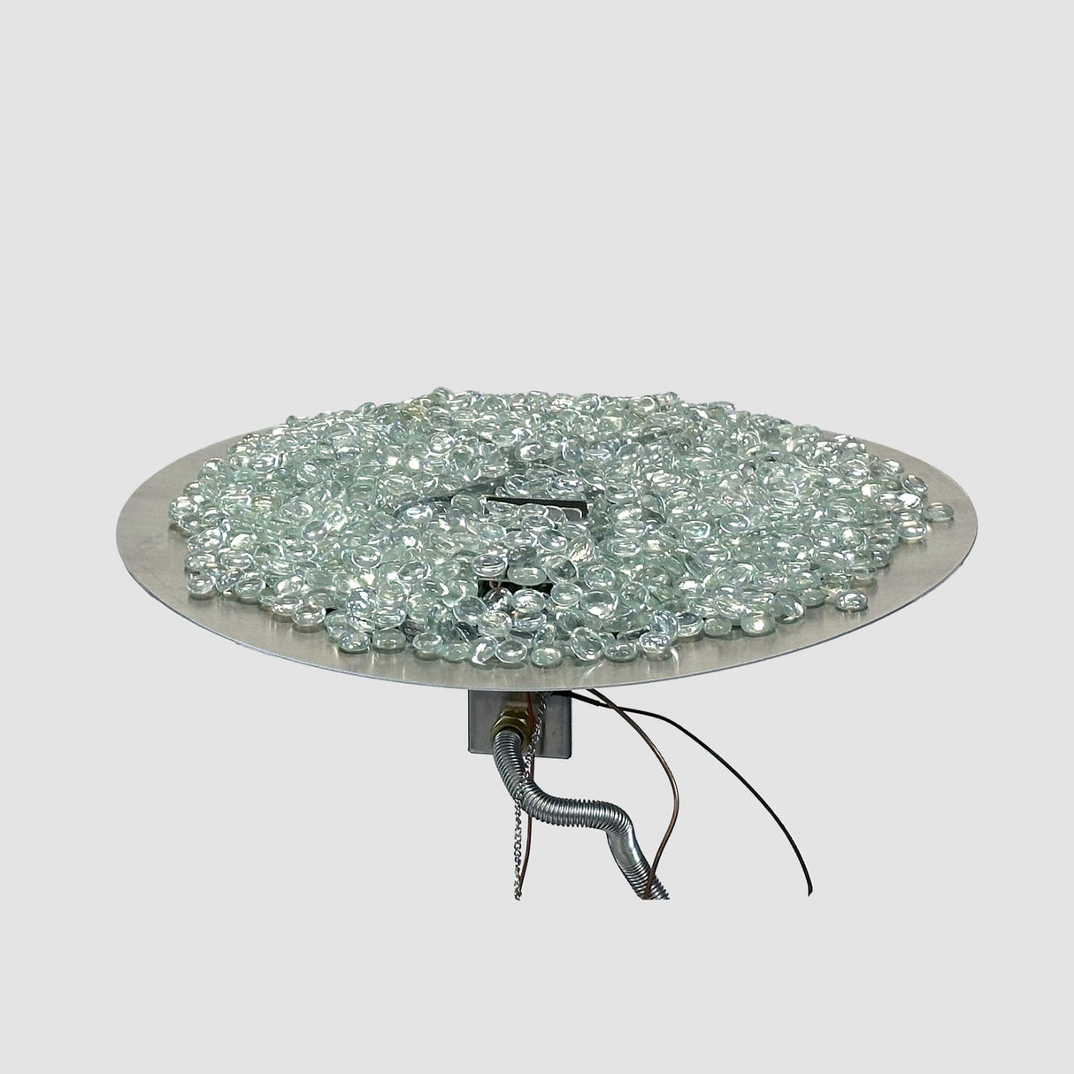 The Outdoor Greatroom Crystal Fire Plus Round Gas Burner Insert and Plate Kit - BP20RD-A