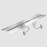 The Outdoor Greatroom Crystal Fire Plus Linear Gas Burner Insert and Plate Kit - BP2424-B