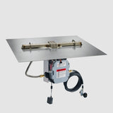 The Outdoor Greatroom Crystal Fire Plus Linear Gas Burner Insert and Plate Kit - BP2424-B