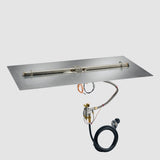 The Outdoor Greatroom Crystal Fire Plus Linear Gas Burner Insert and Plate Kit - BP2424-B