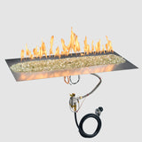 The Outdoor Greatroom Crystal Fire Plus Linear Gas Burner Insert and Plate Kit - BP2424-B