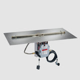 The Outdoor Greatroom Crystal Fire Plus Linear Gas Burner Insert and Plate Kit - BP2424-B