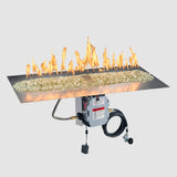 The Outdoor Greatroom Crystal Fire Plus Linear Gas Burner Insert and Plate Kit - BP2424-B