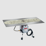The Outdoor Greatroom Crystal Fire Plus Linear Gas Burner Insert and Plate Kit - BP2424-B